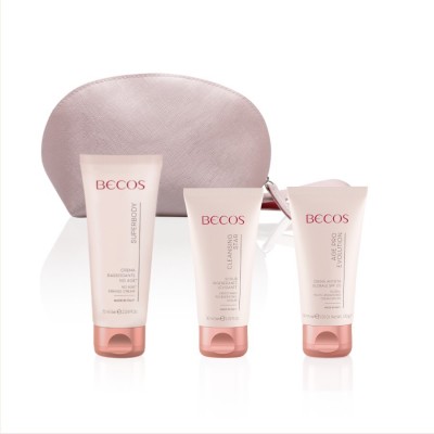 Becos No Age Face&body Set-regenerating Scrub+global Anti-aging Cream+no Age Firming Cream 